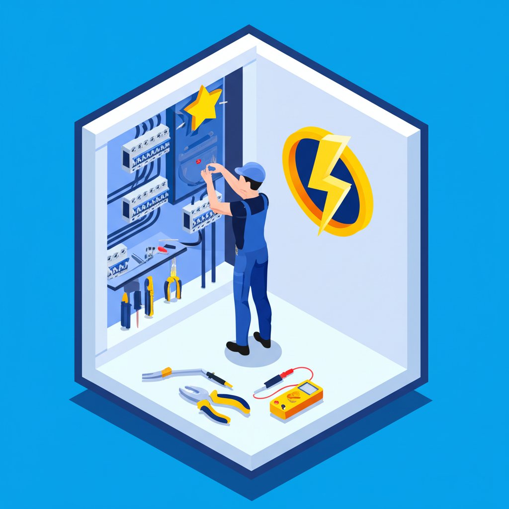 Choosing the best Council Bluffs electrician for quality electrical service.