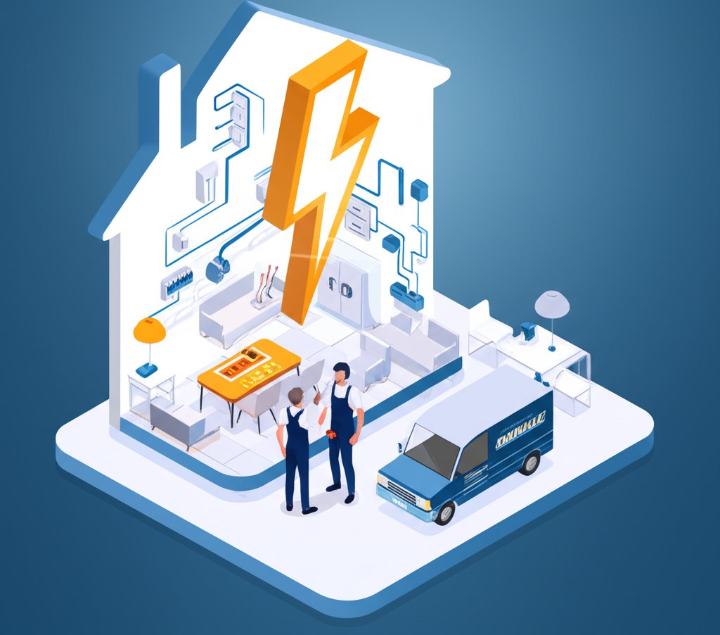 Choosing the best Danville electrician for reliable home electrical service.