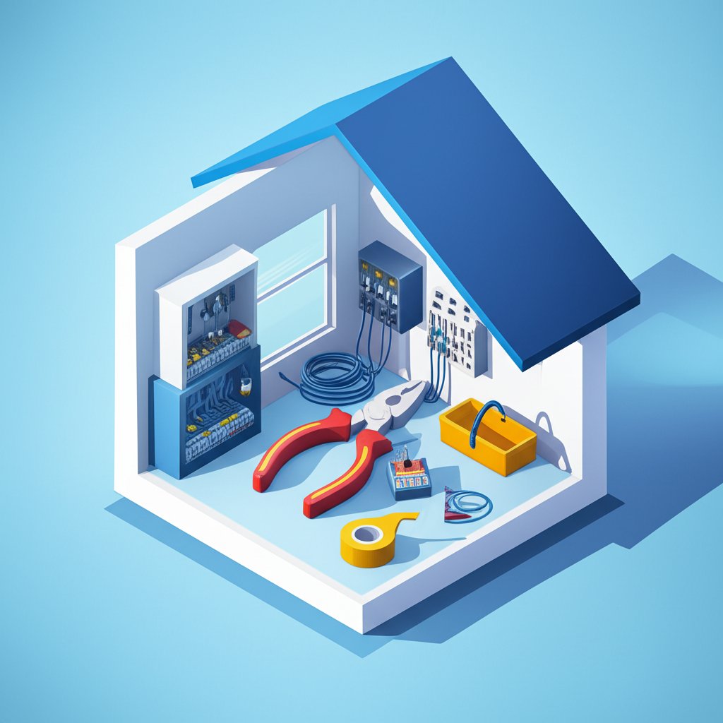 Person choosing the best Ewa Gentry electrician for home electrical service.