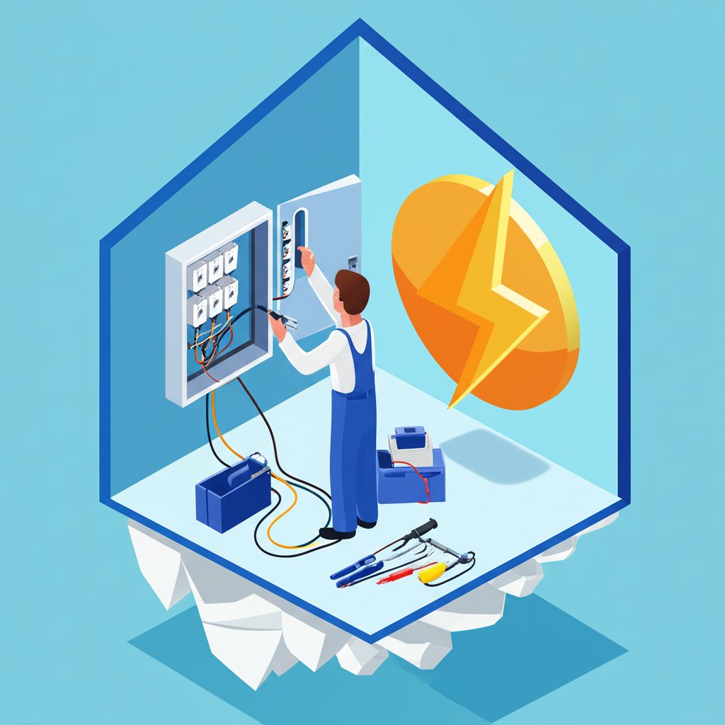 Trusted Fairbanks electrician performing quality home electrical repairs.