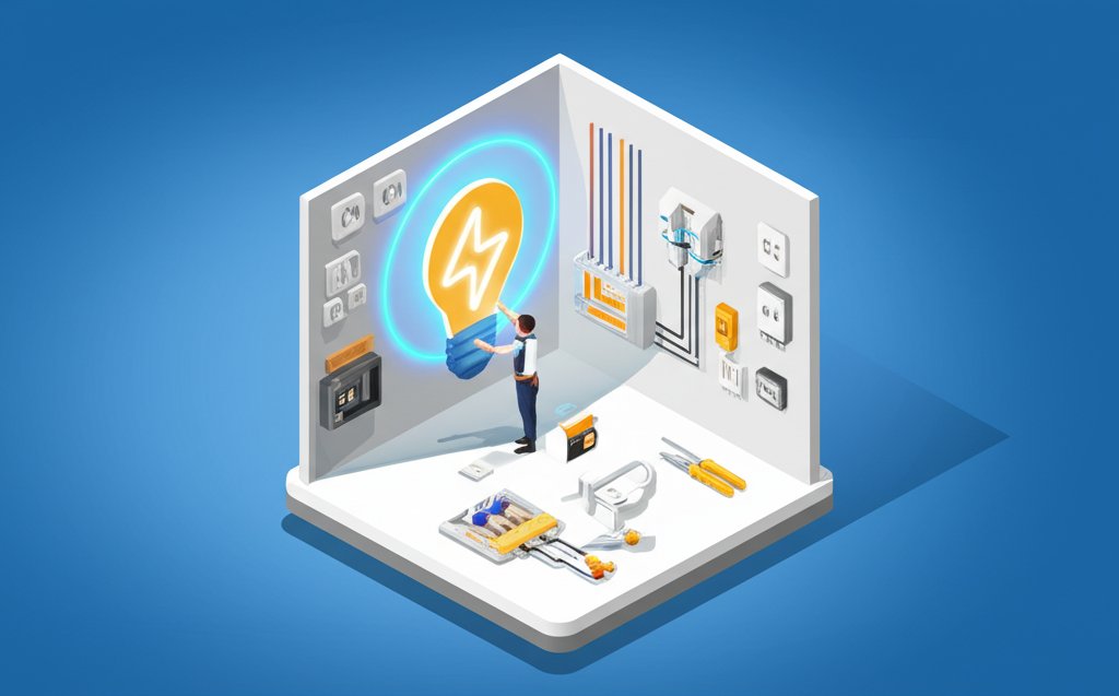 Flatlands electrician installing safe, efficient home electrical upgrades.