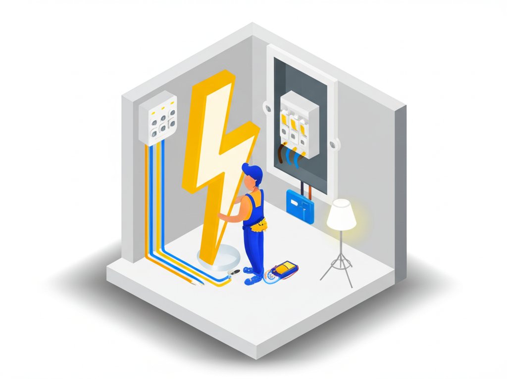 Reliable Hammond electrician providing expert home electrical service.