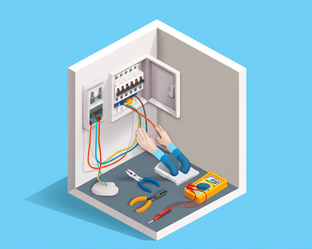 Best Lawrenceville electrician performing residential electrical services for home improvement projects.