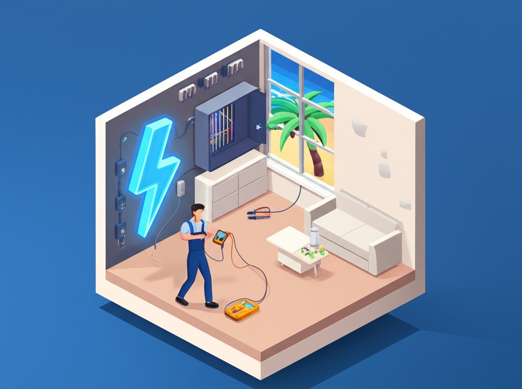 Best Myrtle Beach electrician for residential electrical needs and services.