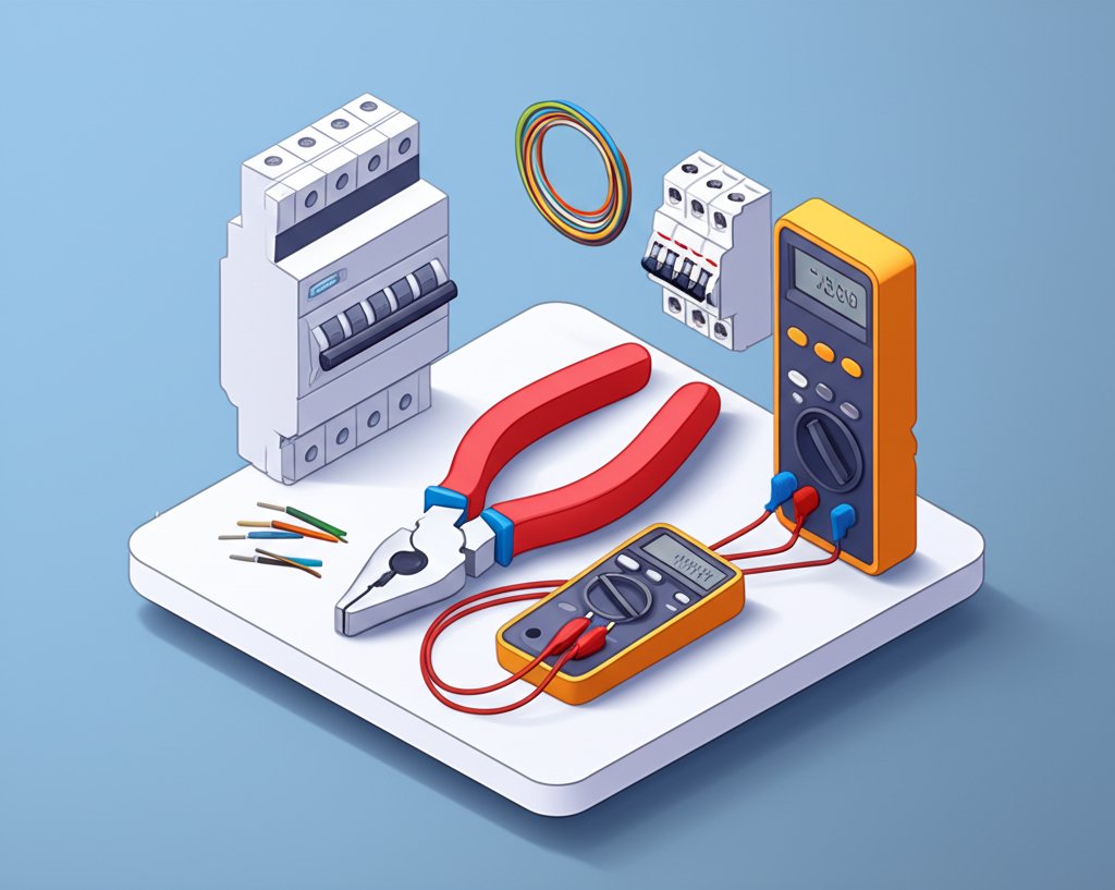 Newnan electrician inspecting wiring. How to pick top local electrical pros.