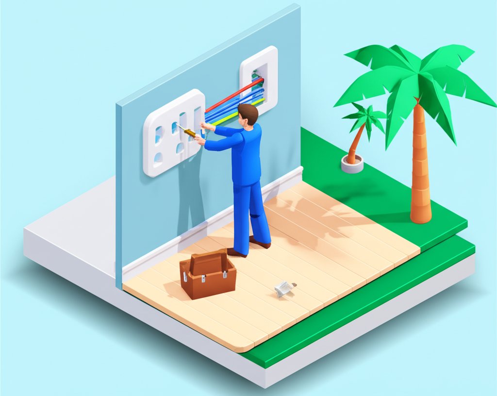 Best Electrician in Palm City for all your home's electrical needs.