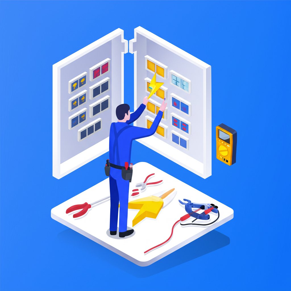 Expert electrician in Poinciana offering top-rated electrical service and repairs.