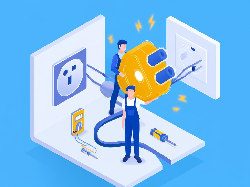 Portage electrician providing quality electrical service and repairs.