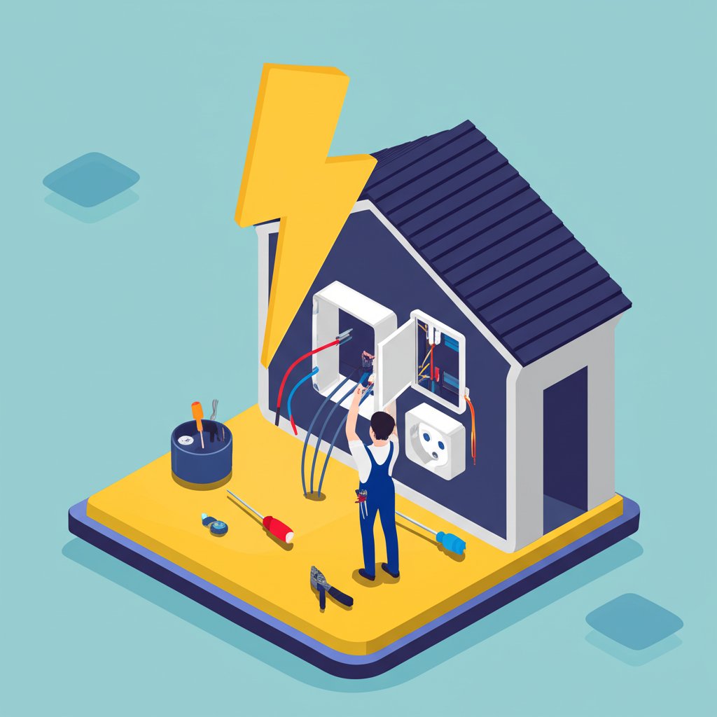 Best Rockford electrician for reliable home electrical repairs and service.