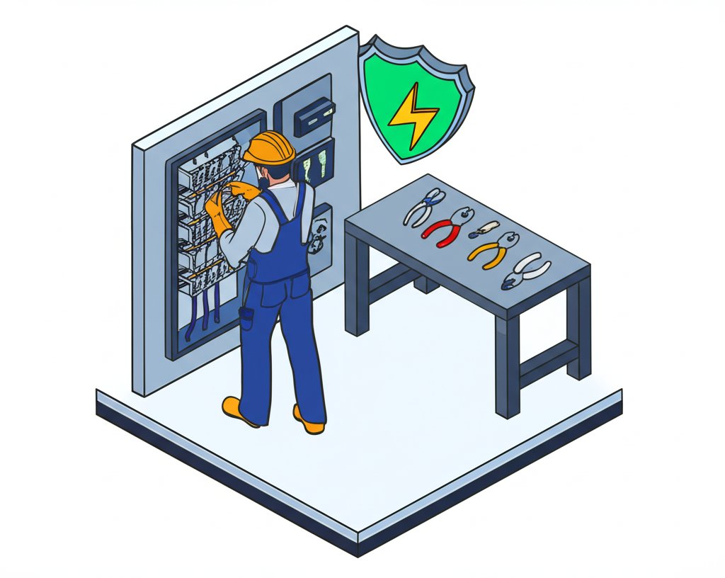 Best electrician in Schererville for safe electrical work.