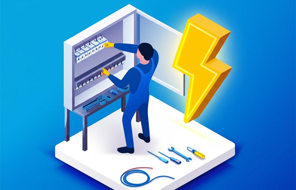 Best electrician in Schertz recognized for outstanding electrical work and service.